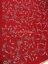 Load image into Gallery viewer, Bold Red Applique With Unique Crystal Work Designer Set AP078
