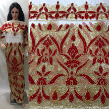 Load image into Gallery viewer, Beautiful Pure White Net fabric George wrapper with Red Patches work With Blouse - NLDG113
